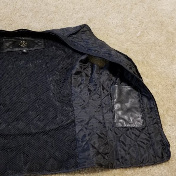 Black leather jacket size S - Picture 4 of 12